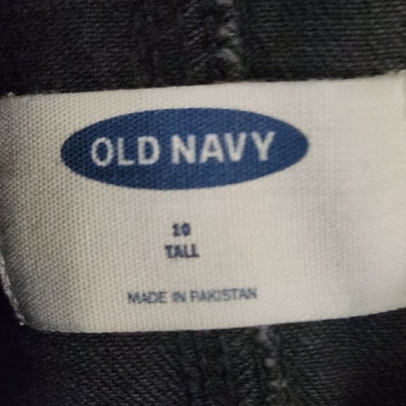 Old Navy Denim Black Overalls Size 10 Tall - Picture 6 of 7